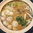 鶏団子の酒粕味噌鍋