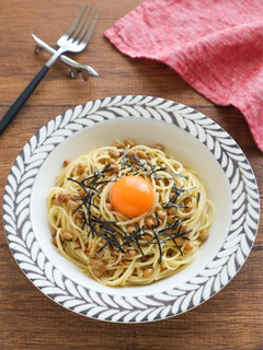 和風♪納豆ペペロンチーノ【唐辛子なし】-レシピのメイン写真