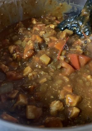 鶏むね肉とトマトの無水カレー！子ども向け-レシピのメイン写真
