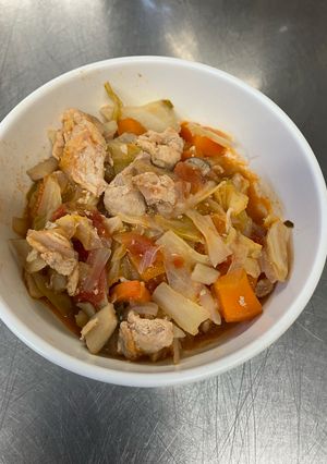 キャベツとトマトの煮物-レシピのメイン写真