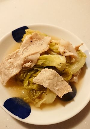 豚とレタスのレモンバター醤油蒸し-レシピのメイン写真
