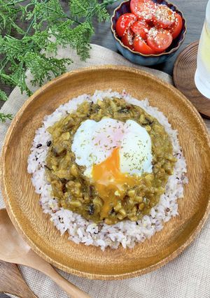 固形ルウで＊きのこと大豆のドライカレー＊-レシピのメイン写真