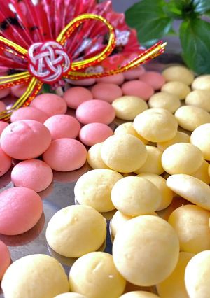 【謹賀新年】簡単な♡紅白・玉子ボーロ-レシピのメイン写真