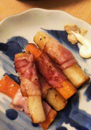 ごぼうと人参のベーコン巻き-レシピのメイン写真