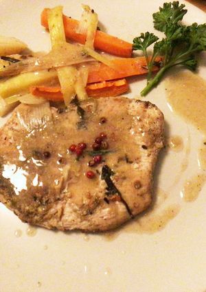 とりの胸肉をオーブン焼き(クリスマス用)-レシピのメイン写真