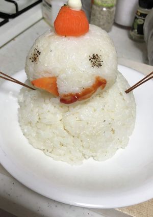 ドレご飯の雪だるま-レシピのメイン写真