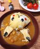 ピカチュウのカレーオムライス