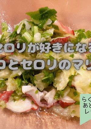 セロリが好きになる！タコとセロリのマリネ-レシピのメイン写真