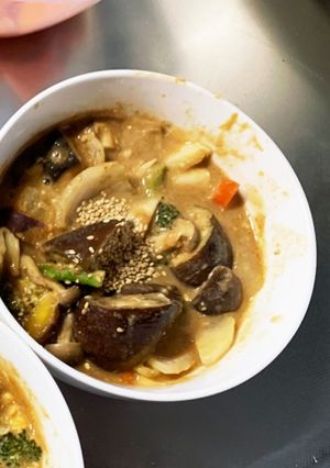 根菜茄子コク旨ガリきな粉炒味温野菜サラダ-レシピのメイン写真