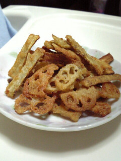 唐揚げ粉救済!ごぼうとれんこんの唐揚げ-レシピのメイン写真