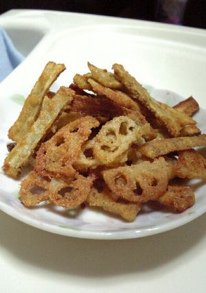 唐揚げ粉救済！ごぼうとれんこんの唐揚げ-レシピのメイン写真