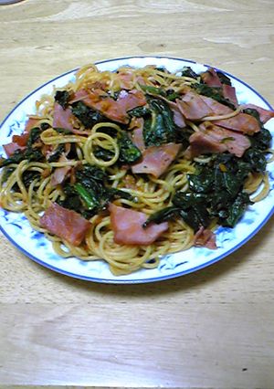 ほうれん草とベーコンのパスタ-レシピのメイン写真