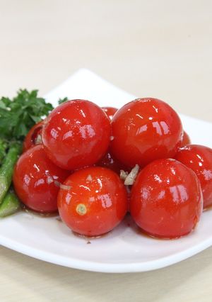 ミニトマトガーリック炒め【ＪＡ遠州夢咲】-レシピのメイン写真