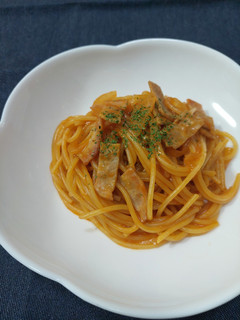 冷蔵庫にあるもので!ナポリタン風パスタ-レシピのメイン写真