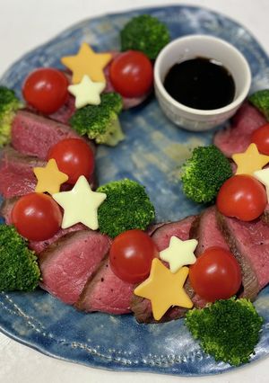 ローストビーフdeクリスマスリース☆-レシピのメイン写真