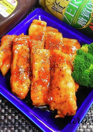 ご飯が進む♪焼きそばソースで甘辛トンテキ-レシピのメイン写真