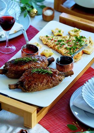マンモス肉&ツリーピザ-レシピのメイン写真