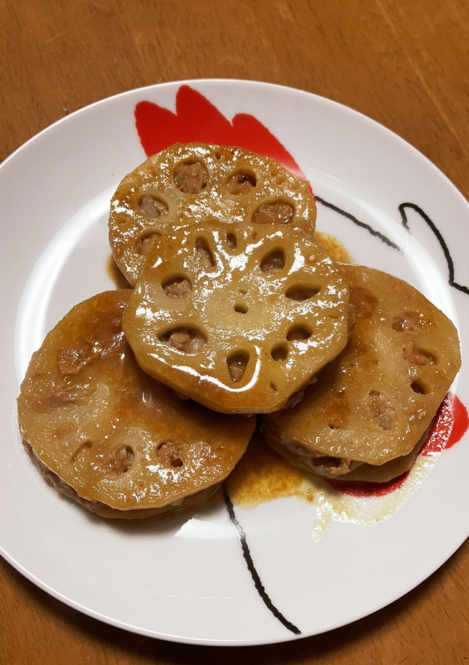 蓮根の肉詰め照り焼き風-レシピのメイン写真