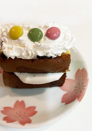 マシュマロとカステラで簡単ケーキ-レシピのメイン写真
