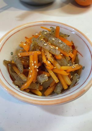 大量消費　にんじんとコンニャクのきんぴら-レシピのメイン写真