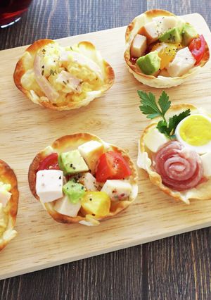 トースターで餃子皮deカップ-レシピのメイン写真