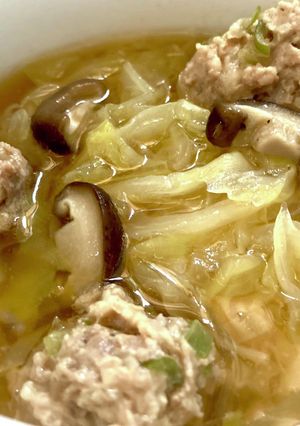 肉団子とキャベツのほっこりスープ-レシピのメイン写真