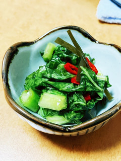 野沢菜で2種類の漬物を簡単に作る。-レシピのメイン写真