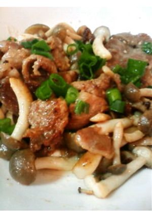 しめじと豚肉のごまマヨ炒め-レシピのメイン写真