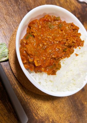キーマカレー風トマト缶を使ったカレー!-レシピのメイン写真