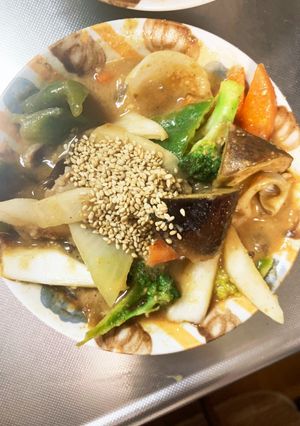 きな粉麺つゆ&ソース豚こま大根青椒肉絲風-レシピのメイン写真