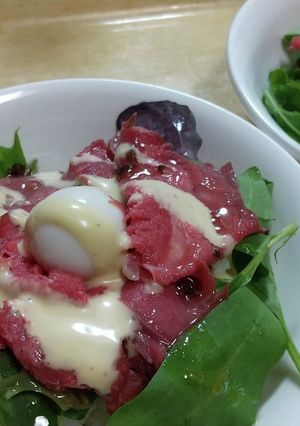 簡単、ローストビーフ丼ミニ-レシピのメイン写真