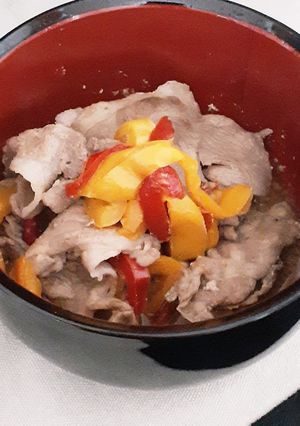 簡単★レンジでうまうま豚肉パプリカーズ-レシピのメイン写真