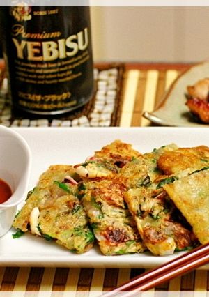 ふりかけで味付け！　イカとニラのちぢみ-レシピのメイン写真