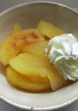 簡単！レンチン！りんごのシナモン煮-レシピのメイン写真