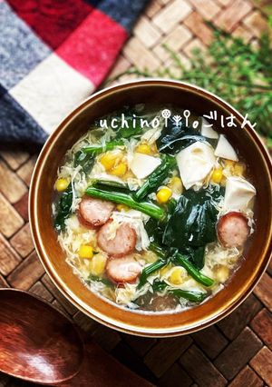 具沢山♪♪とろ～りコンソメかき玉スープ-レシピのメイン写真