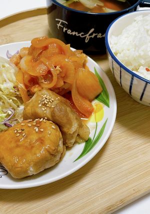 肉巻きチーズ＆ポークチャップ-レシピのメイン写真