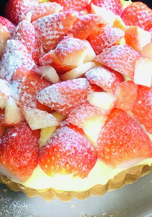 イチゴのタルトのクリスマスケーキ-レシピのメイン写真