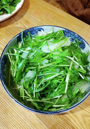 〈和えるだけ〉水菜とゆず大根のサラダ-レシピのメイン写真
