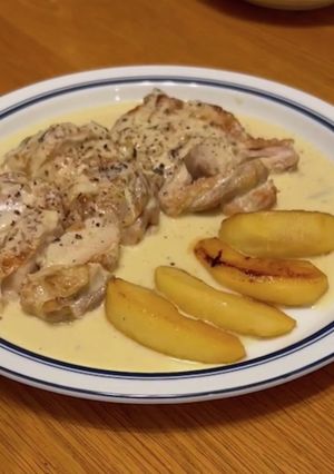 りんご風味のチキン-レシピのメイン写真