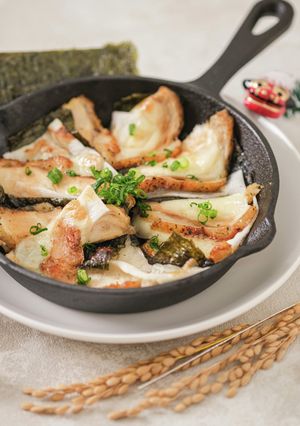 余ったお餅で！和風チキンミルフィーユ♪-レシピのメイン写真