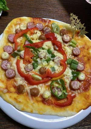 ピザの整形&盛り付け　-レシピのメイン写真