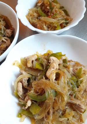 チャプチェ市販で美味しく!-レシピのメイン写真