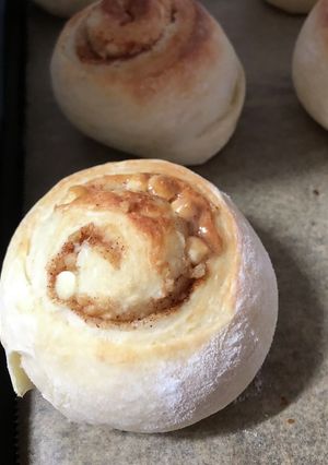 白パンシナモンロール♫-レシピのメイン写真
