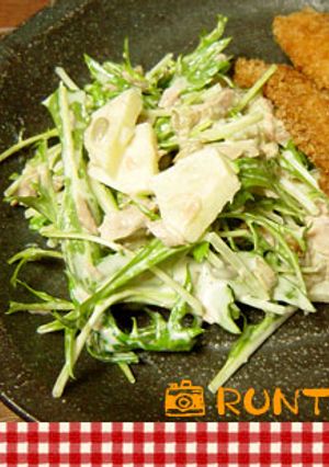 ＊水菜とリンゴの和え物＊-レシピのメイン写真