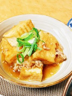 厚揚げと挽肉の旨煮-レシピのメイン写真