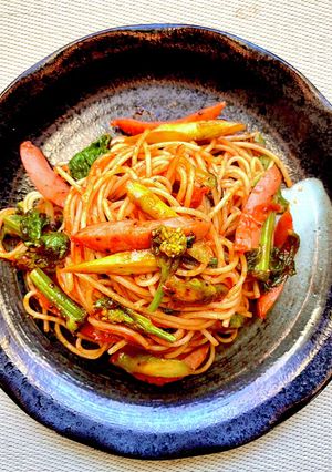 カレーケチャップナポリタン-レシピのメイン写真