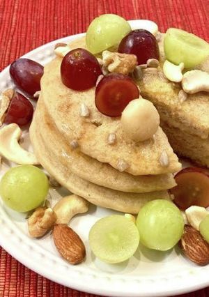 米粉のヴィーガン・パンケーキ-レシピのメイン写真