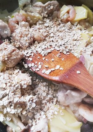 フライパンで作るオートミールグラタン！-レシピのメイン写真