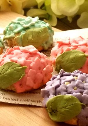 紫陽花（あじさい）クッキー-レシピのメイン写真