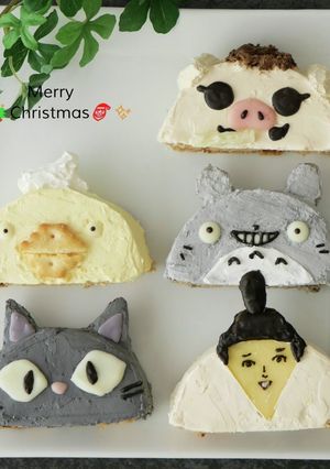 市販のロールケーキで楽々。ハーフケーキ-レシピのメイン写真